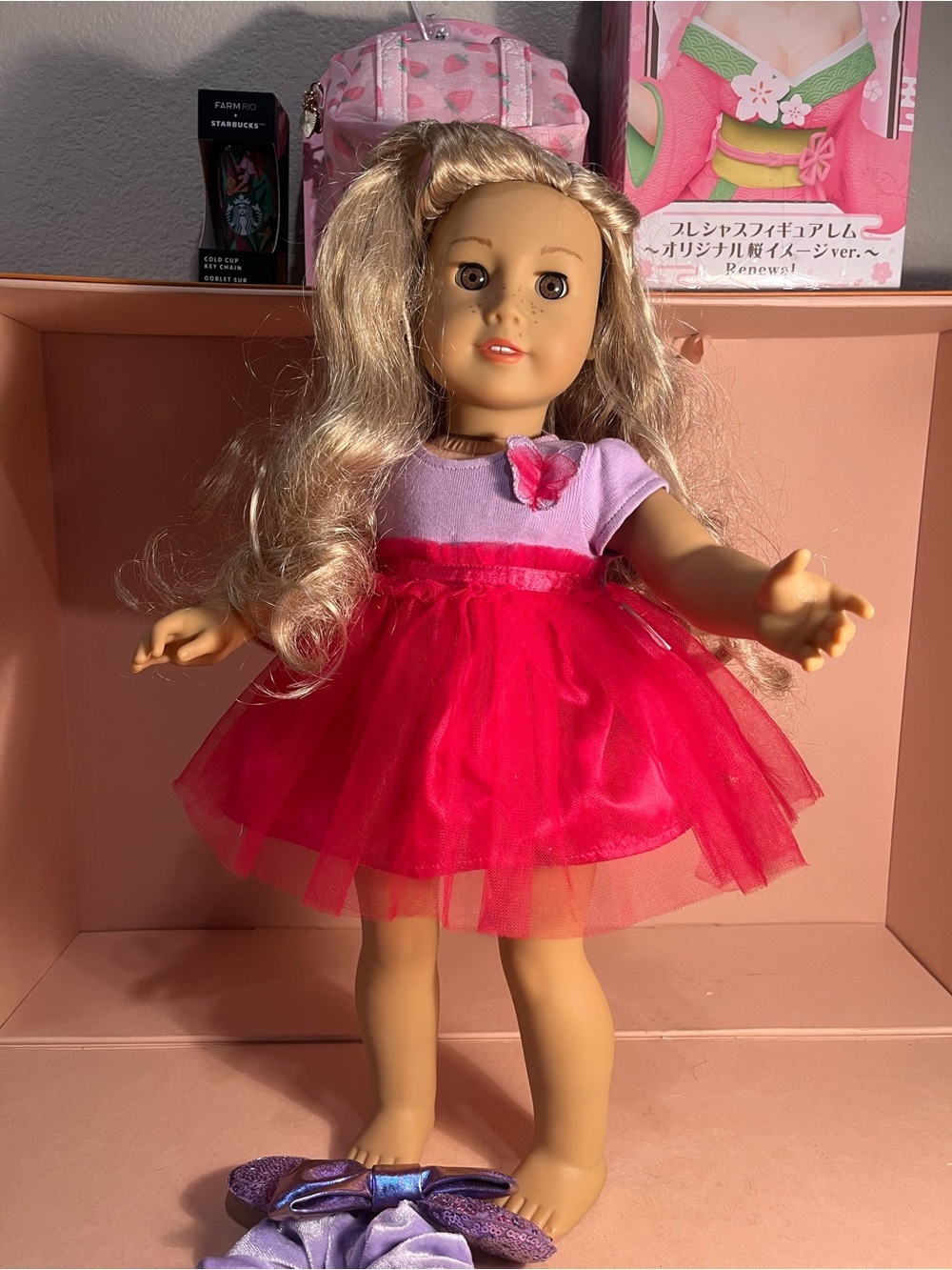 AMERICAN GIRL DOLL - Hazel eyes - freckles - blonde hair 🎀🎀